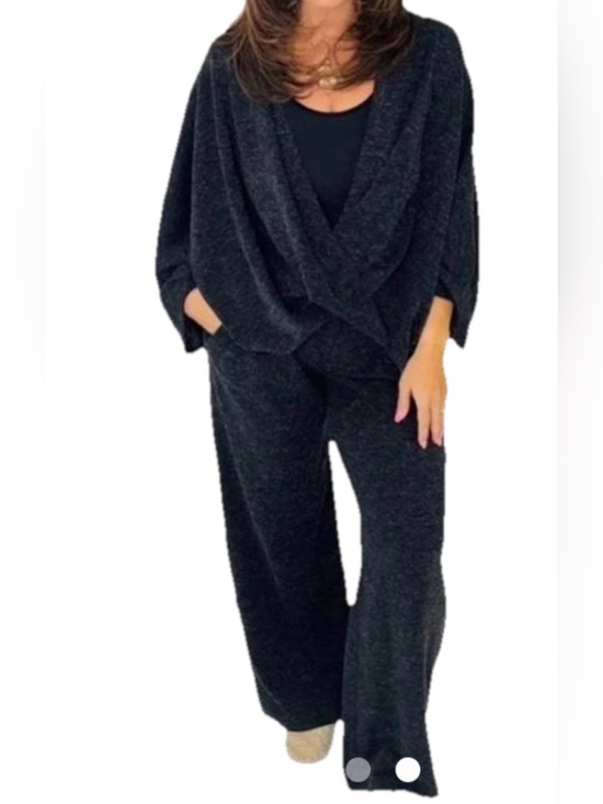 Dear Scarlett Other - NWT Dear Scarlett Black Hacci Knit Loungewear Set